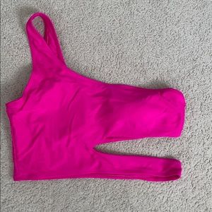 Hot pink swim top